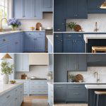 25 Blue Kitchen Cabinets With Gold Hardware for a Luxe Look