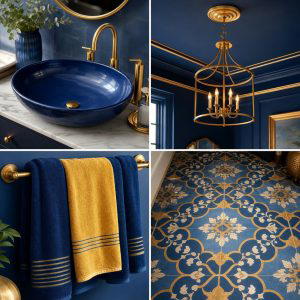 25 Blue and Gold Bathroom Ideas for a Luxurious Retreat