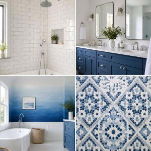 25 Blue and White Bathroom Ideas for a Fresh Look