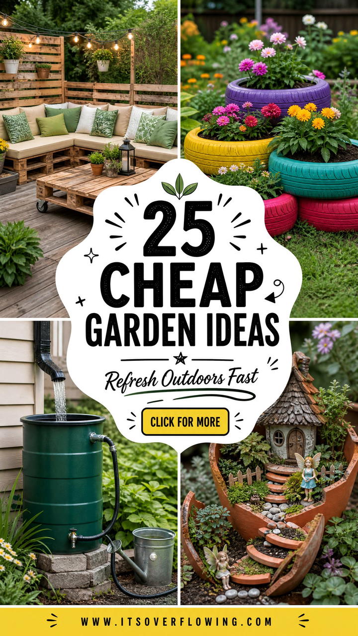 25 Cheap Garden Ideas To Refresh Your Outdoor Space Fast - 25 Cheap Garden Ideas To Refresh Your Outdoor Space Fast