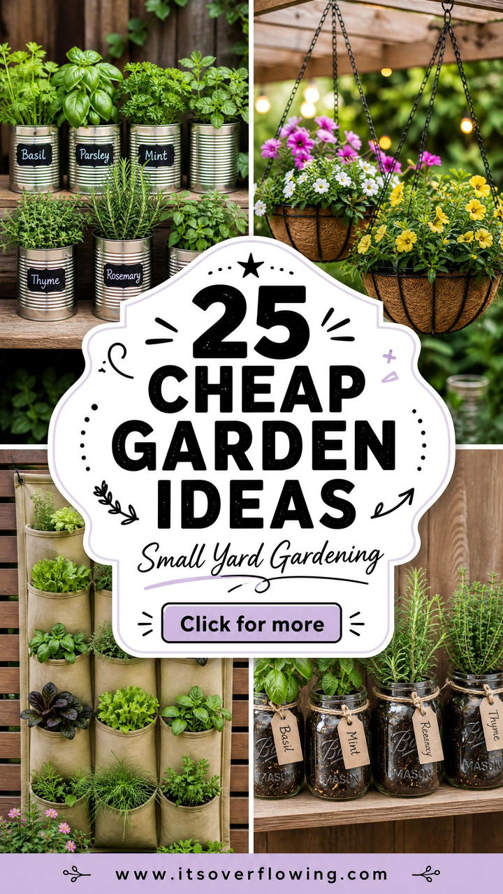 25 Cheap Garden Ideas With Container Gardening for Small Yards - 25 Cheap Garden Ideas With Container Gardening for Small Yards