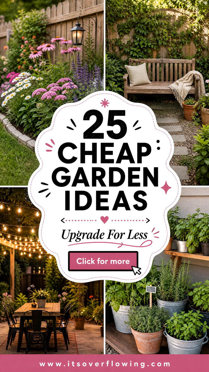 25 Cheap Garden Ideas With Curb Appeal Upgrades for Less - 25 Cheap Garden Ideas With Curb Appeal Upgrades for Less
