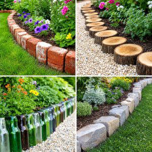25 Cheap Garden Ideas With Edging for Instant Curb Appeal