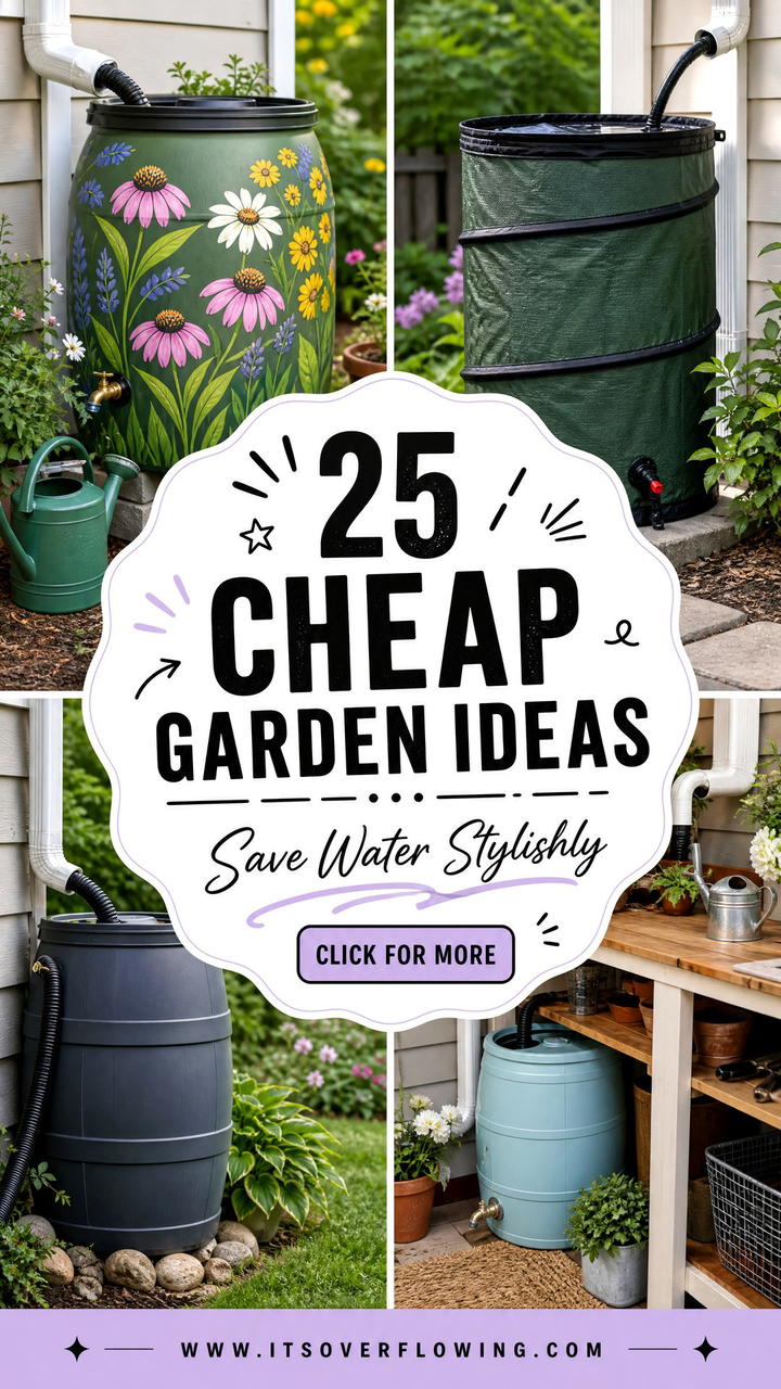 25 Cheap Garden Ideas With Rain Barrels Save Water in Style - 25 Cheap Garden Ideas With Rain Barrels: Save Water in Style