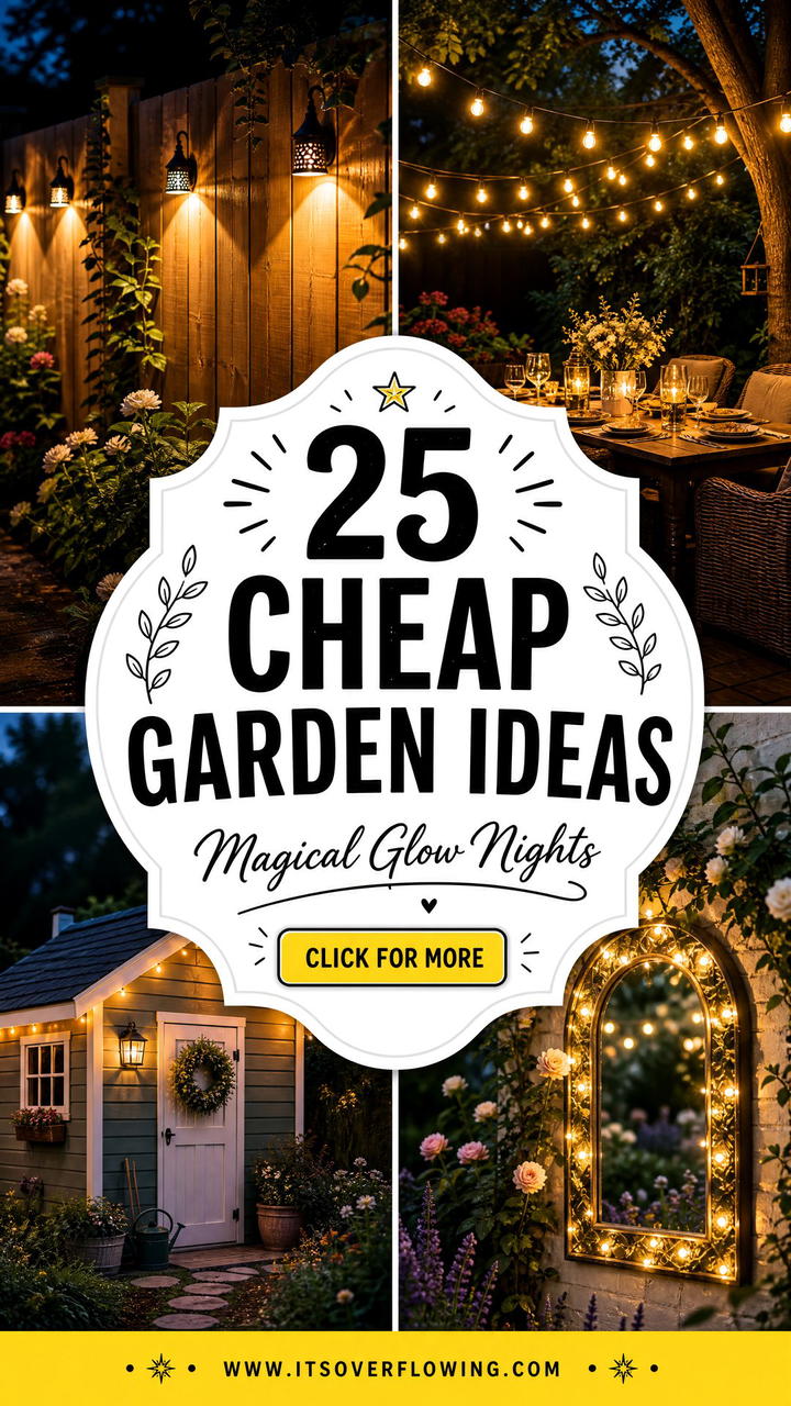 25 Cheap Garden Ideas With String Lights Magical Glow Tips - 25 Cheap Garden Ideas With String Lights: Magical Glow Tips
