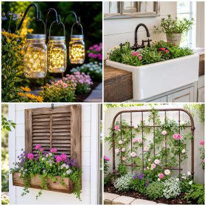 25 Cheap Garden Ideas With Thrifted Decor Vintage Charm