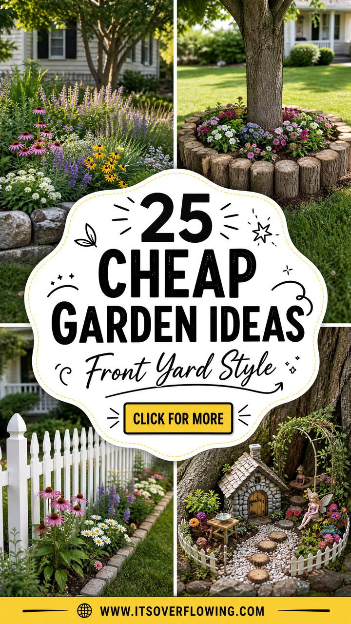 25 Cheap Garden Ideas for Front Yard Style on a Budget - 25 Cheap Garden Ideas for Front Yard Style on a Budget