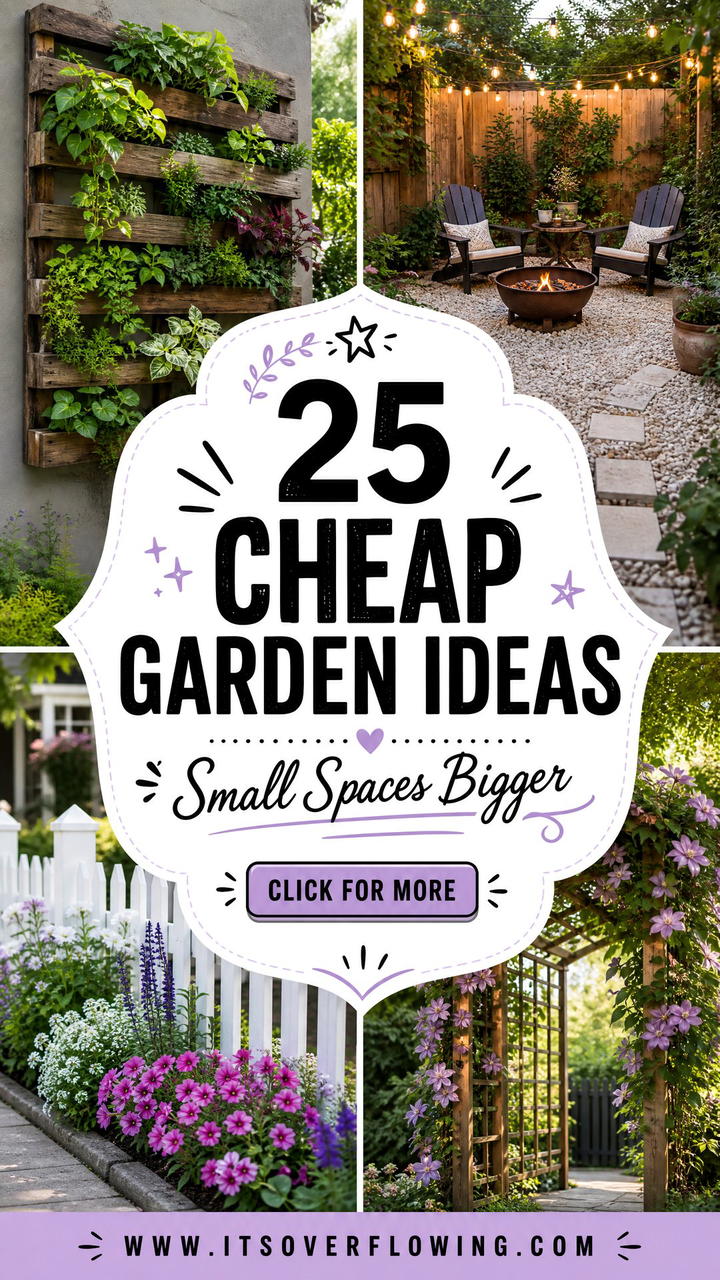 25 Cheap Garden Ideas for Small Spaces That Feel Bigger - 25 Cheap Garden Ideas for Small Spaces That Feel Bigger