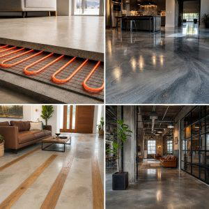 25 Concrete Floor Living Room Ideas for a Modern and Chic Look
