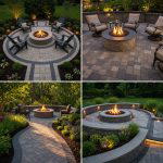 25 Concrete Paver Patio Fire Pit Ideas for Cozy Nights