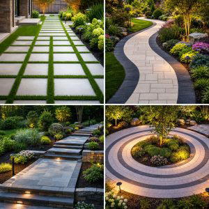 25 Concrete Paver Walkway Ideas for Durable Design