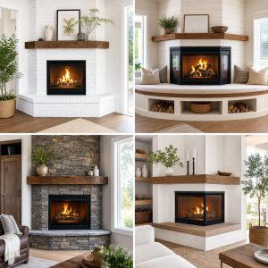 25 Cozy Corner Fireplace Ideas for Your Home