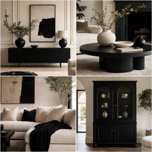 25 Cream and Black Living Room Ideas for Elegance