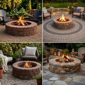 25 Creative Brick Fire Pit Ideas for Your Backyard