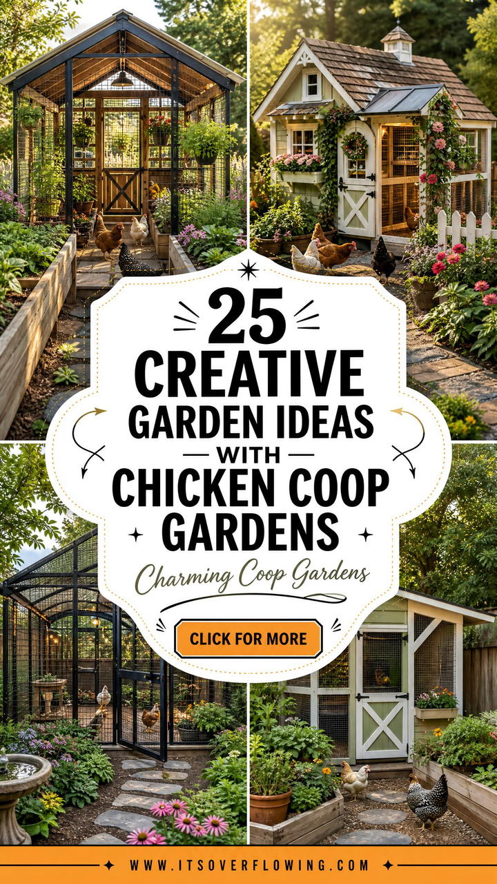 25 Creative Garden Ideas With Chicken Coop Gardens - 25 Creative Garden Ideas With Chicken Coop Gardens
