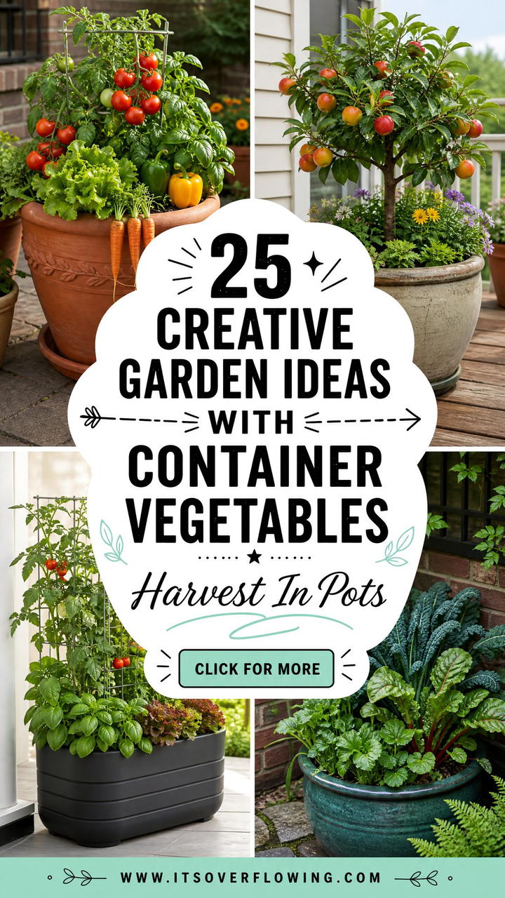 25 Creative Garden Ideas With Container Vegetables - 25 Creative Garden Ideas With Container Vegetables