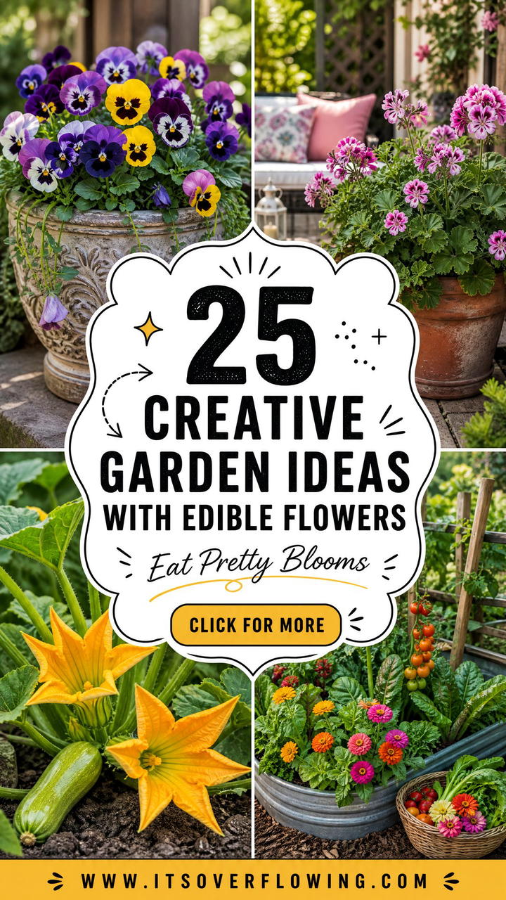 25 Creative Garden Ideas With Edible Flowers - 25 Creative Garden Ideas With Edible Flowers