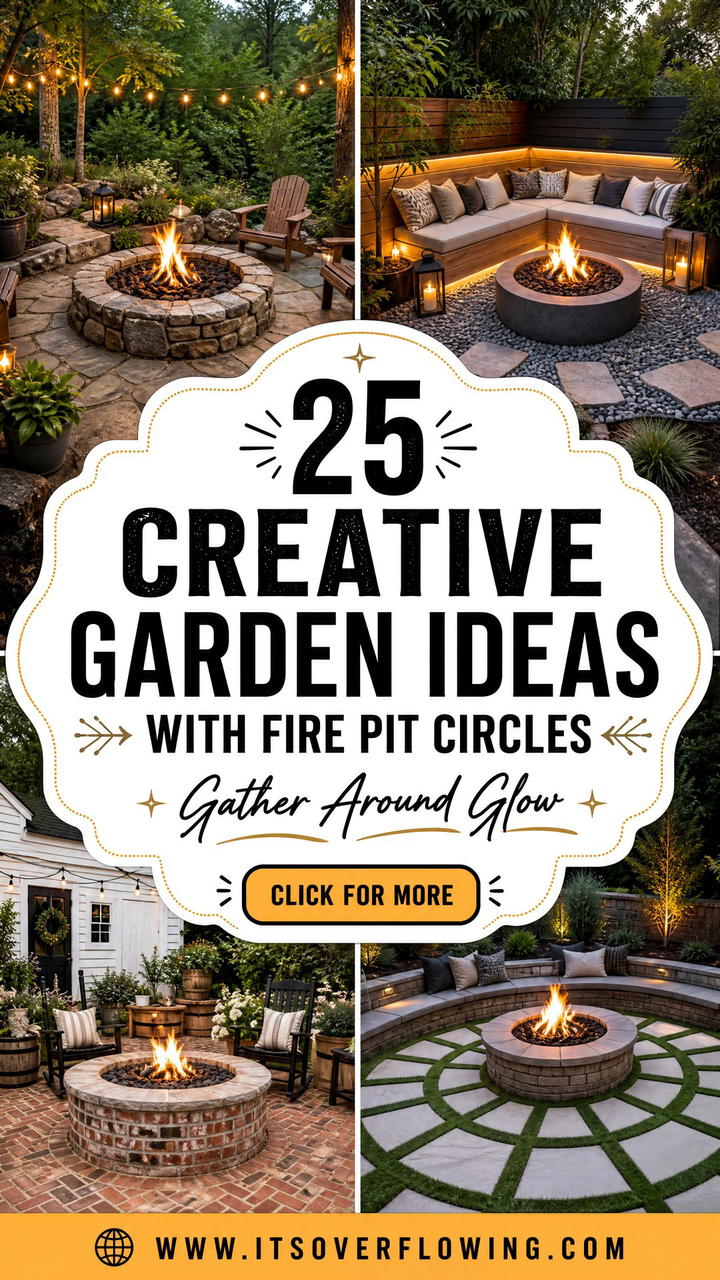25 Creative Garden Ideas With Fire Pit Circles - 25 Creative Garden Ideas With Fire Pit Circles