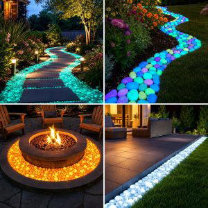 25 Creative Garden Ideas With Glow In The Dark Stones