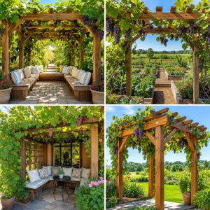25 Creative Garden Ideas With Grape Arbor