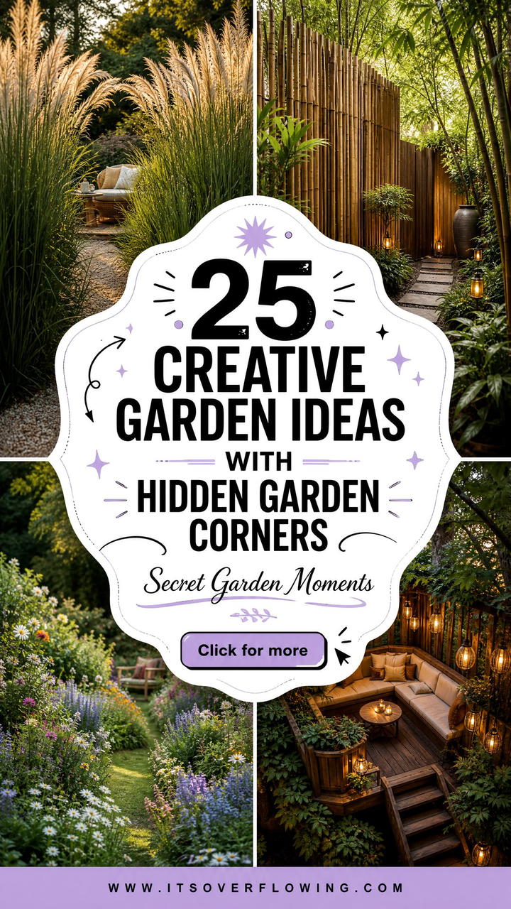 25 Creative Garden Ideas With Hidden Garden Corners - 25 Creative Garden Ideas With Hidden Garden Corners