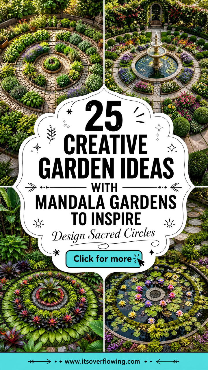 25 Creative Garden Ideas With Mandala Gardens to Inspire - 25 Creative Garden Ideas With Mandala Gardens to Inspire
