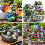 25 Creative Garden Ideas With Mosaic Planters to Brighten Pots