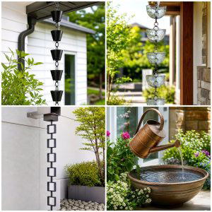 25 Creative Garden Ideas With Rain Chains for Serene Style