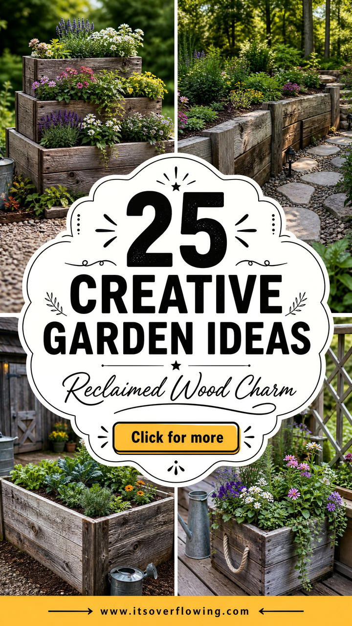 25 Creative Garden Ideas With Reclaimed Wood Beds to Try - 25 Creative Garden Ideas With Reclaimed Wood Beds to Try
