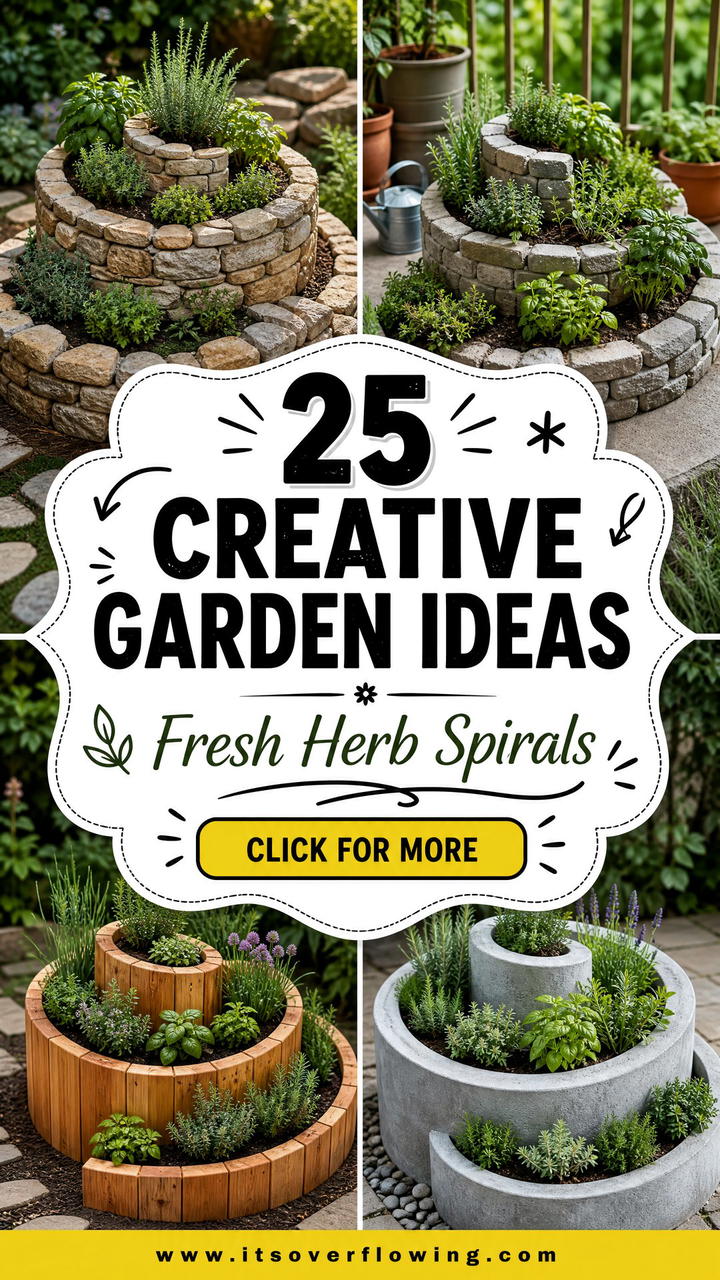 25 Creative Garden Ideas With Spiral Herb Beds to Try Now - 25 Creative Garden Ideas With Spiral Herb Beds to Try Now