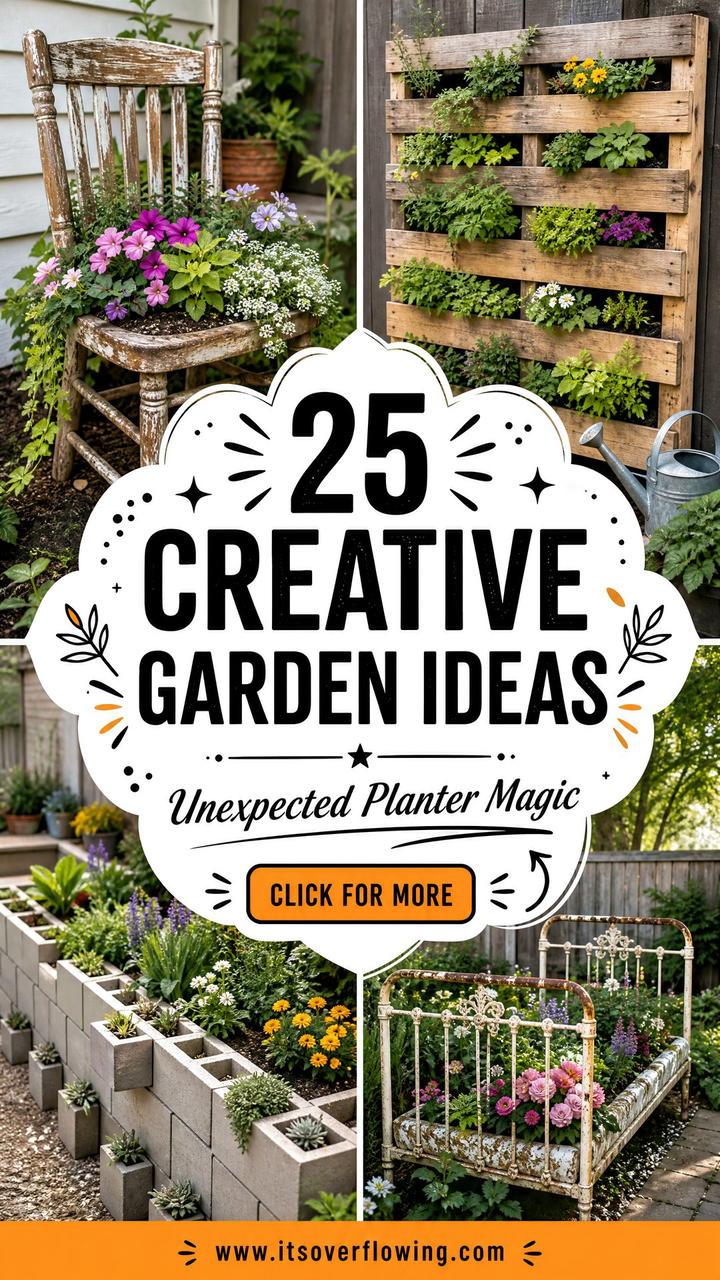 25 Creative Garden Ideas With Unusual Planters to Inspire - 25 Creative Garden Ideas With Unusual Planters to Inspire