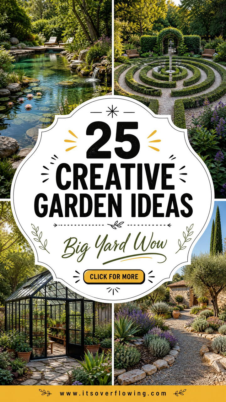 25 Creative Garden Ideas for Large Yards Big Backyard Tips - 25 Creative Garden Ideas for Large Yards: Big Backyard Tips