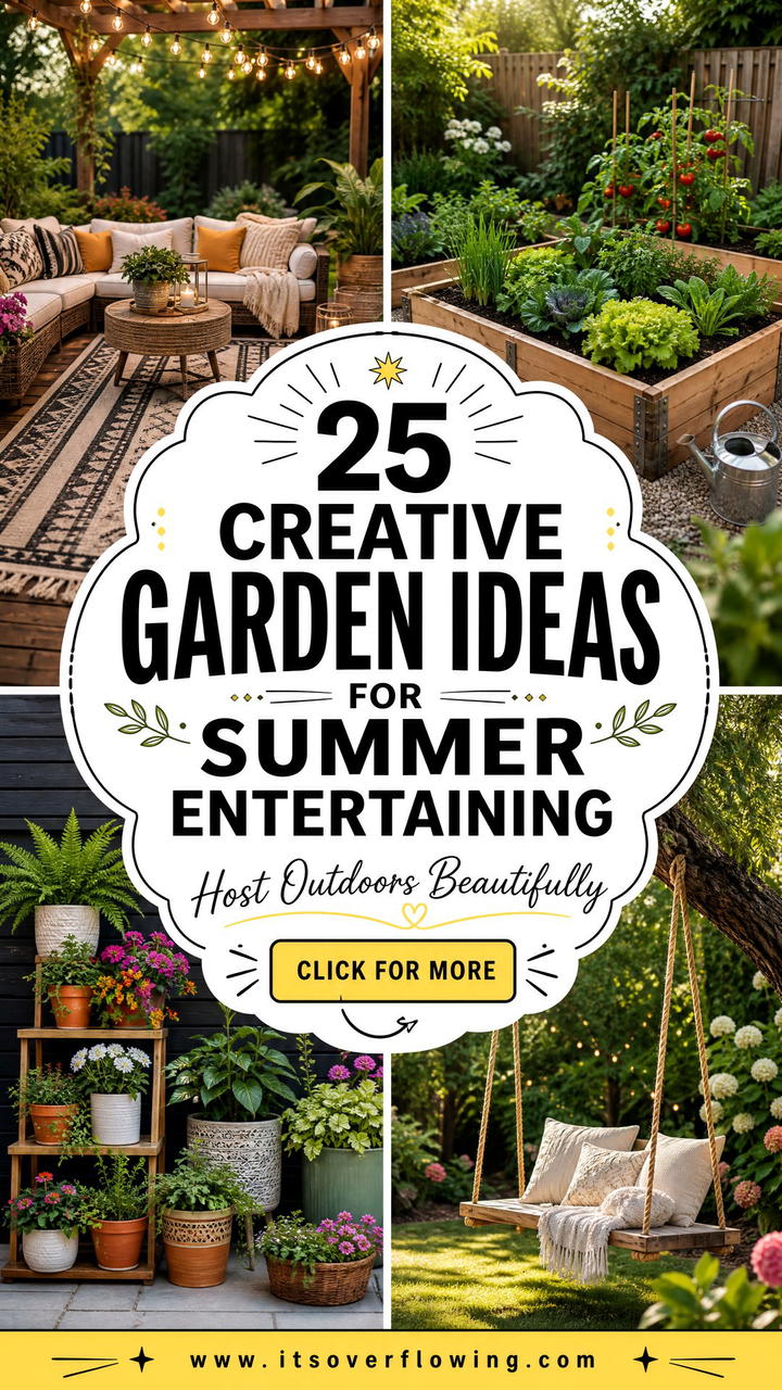 25 Creative Garden Ideas for Summer Entertaining - 25 Creative Garden Ideas for Summer Entertaining