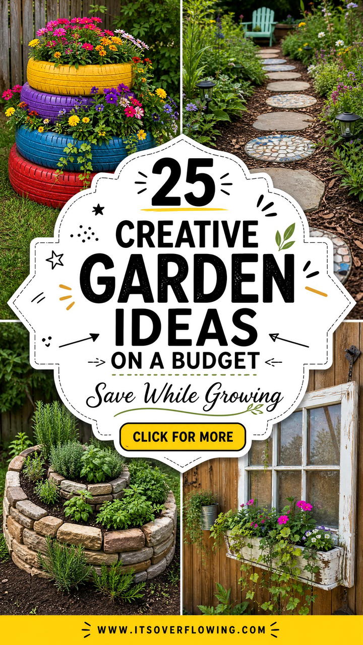 25 Creative Garden Ideas on a Budget - 25 Creative Garden Ideas on a Budget