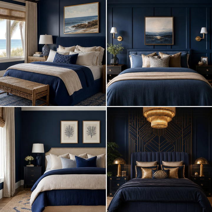 25 Dark Blue Bedroom Ideas for Cozy Nights