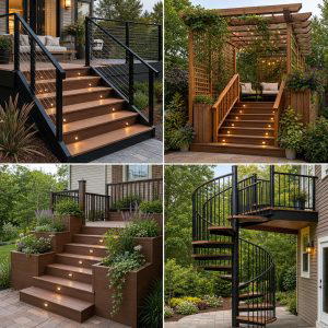 25 Deck Steps Ideas for a Safe and Stylish Entry