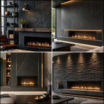 25 Elegant Black Stone Fireplace Ideas