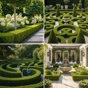 25 Elegant Front Yard Boxwood Design Ideas