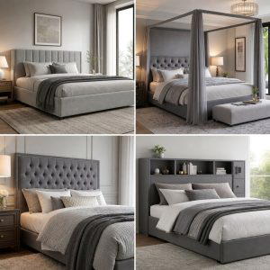 25 Elegant Grey Headboard Bedroom Ideas for a Calm Space