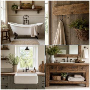 25 Farmhouse Bathroom Ideas for a Rustic and Relaxing Retreat