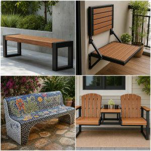25 Front Porch Bench Ideas for a Welcoming Entrance