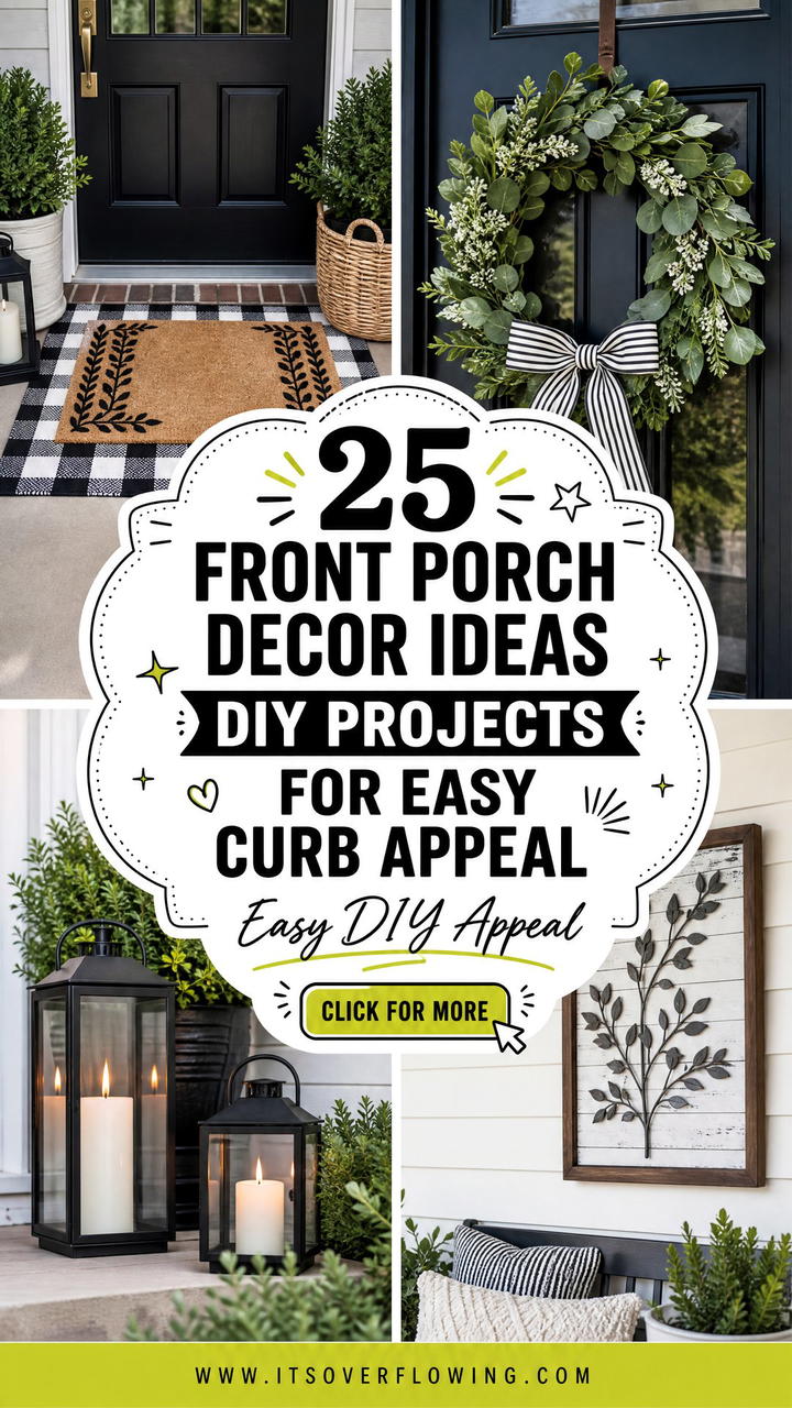 25 Front Porch Decor Ideas DIY Projects for Easy Curb Appeal - 25 Front Porch Decor Ideas DIY Projects for Easy Curb Appeal