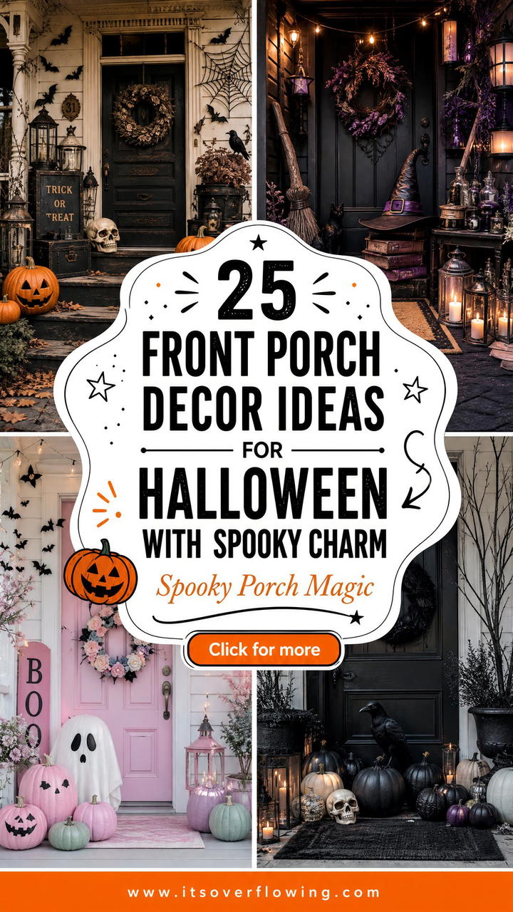 25 Front Porch Decor Ideas For Halloween With Spooky Charm - 25 Front Porch Decor Ideas For Halloween With Spooky Charm