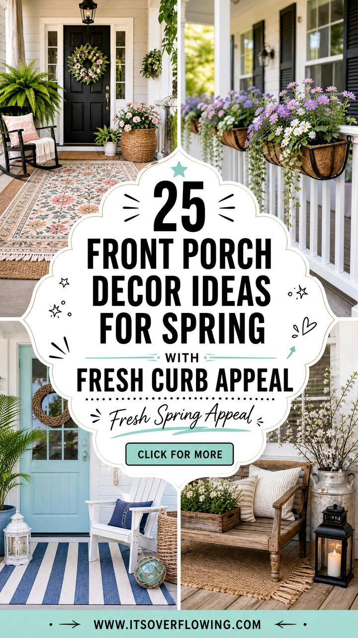 25 Front Porch Decor Ideas For Spring With Fresh Curb Appeal - 25 Front Porch Decor Ideas For Spring With Fresh Curb Appeal