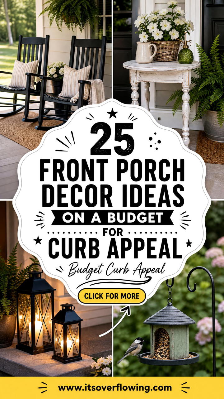 25 Front Porch Decor Ideas On A Budget for Curb Appeal - 25 Front Porch Decor Ideas On A Budget for Curb Appeal