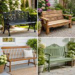 25 Front Porch Decor Ideas With Antique Benches to Try