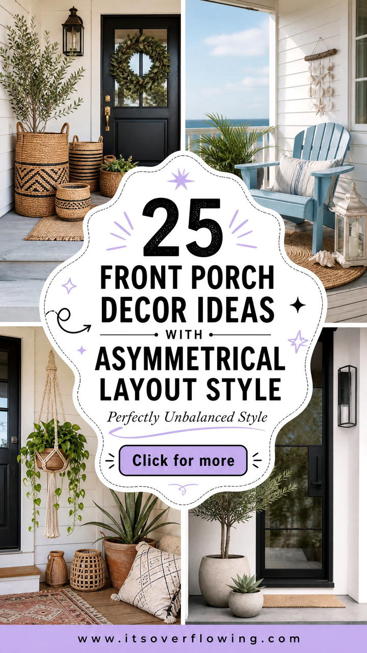 25 Front Porch Decor Ideas With Asymmetrical Layout Style - 25 Front Porch Decor Ideas With Asymmetrical Layout Style