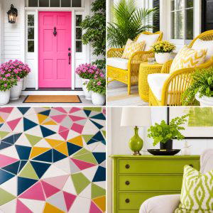 25 Front Porch Decor Ideas With Bright Colors That Pop