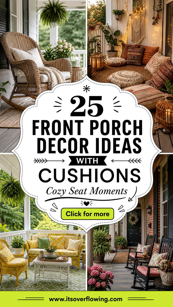 25 Front Porch Decor Ideas With Cushions - 25 Front Porch Decor Ideas With Cushions