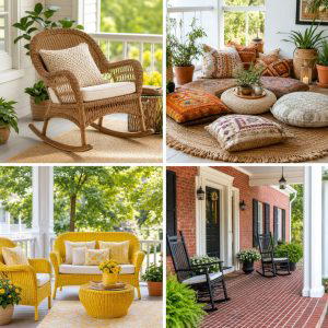 25 Front Porch Decor Ideas With Cushions